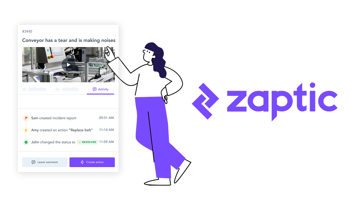 Zaptic product screenshot, Zapric logo